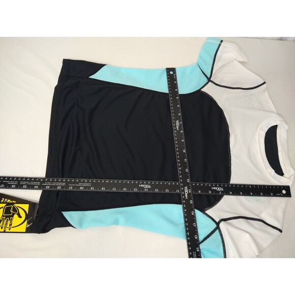 NWT Body Glove UVP Rash Guard Size L Blue White Black Colorblock Surf Swim Sun - Picture 3 of 9